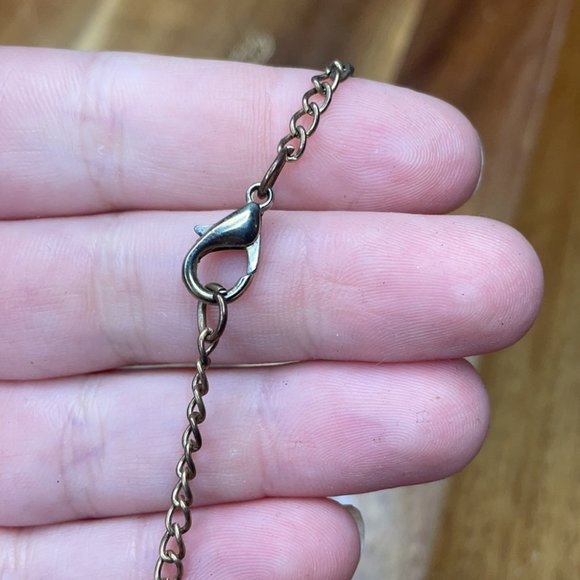 Double Hoop Tassel Long Boho Chain Necklace - Picture 6 of 9